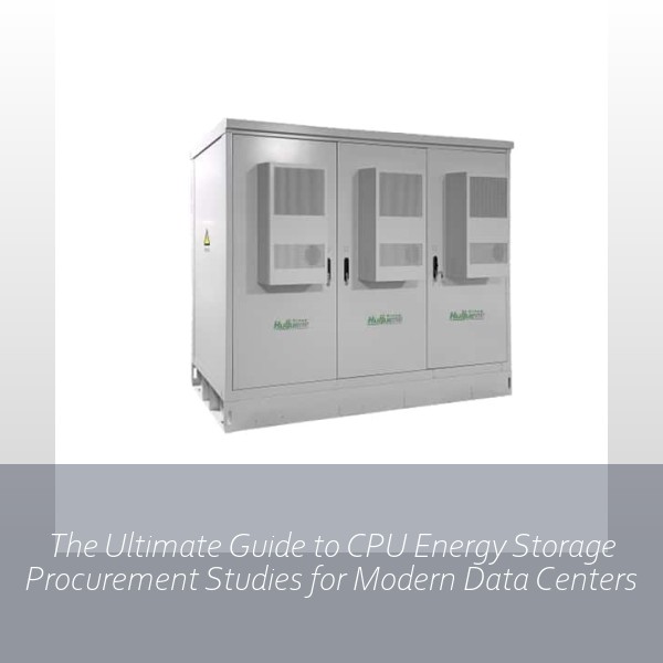 The Ultimate Guide to CPU Energy Storage Procurement Studies for Modern Data Centers